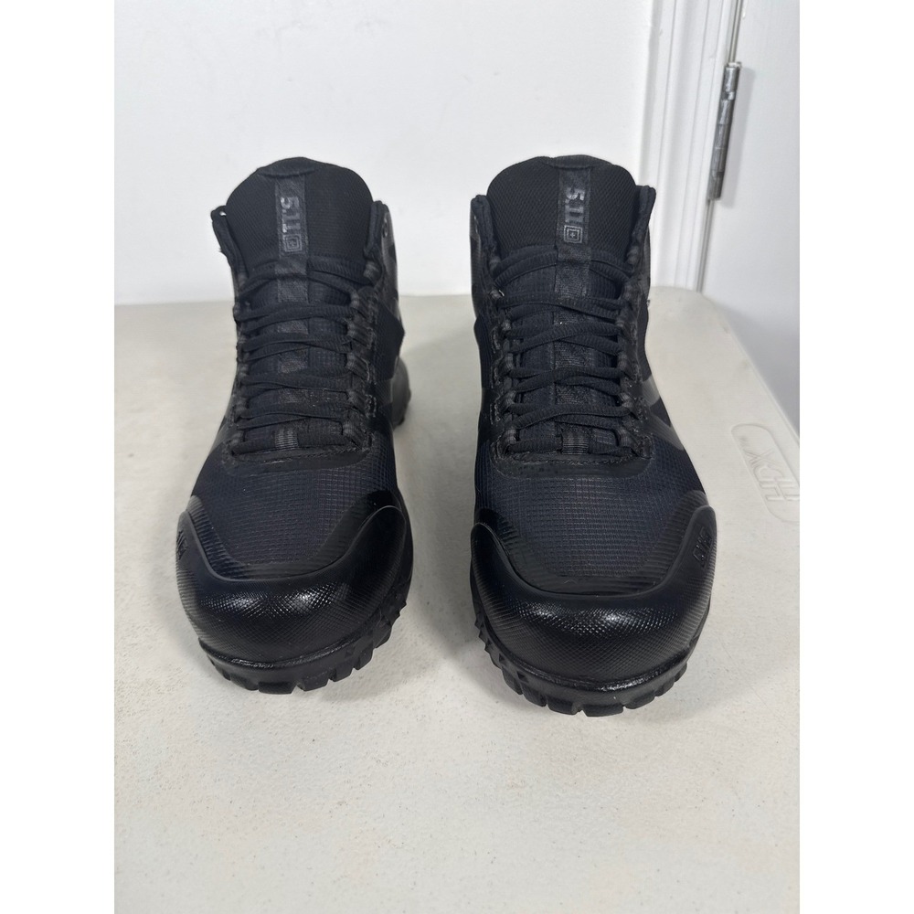 5.11 Tactical A/T Mid Waterproof Boots Mens 9.5 Black Duty Hiking 12448-019. NEW